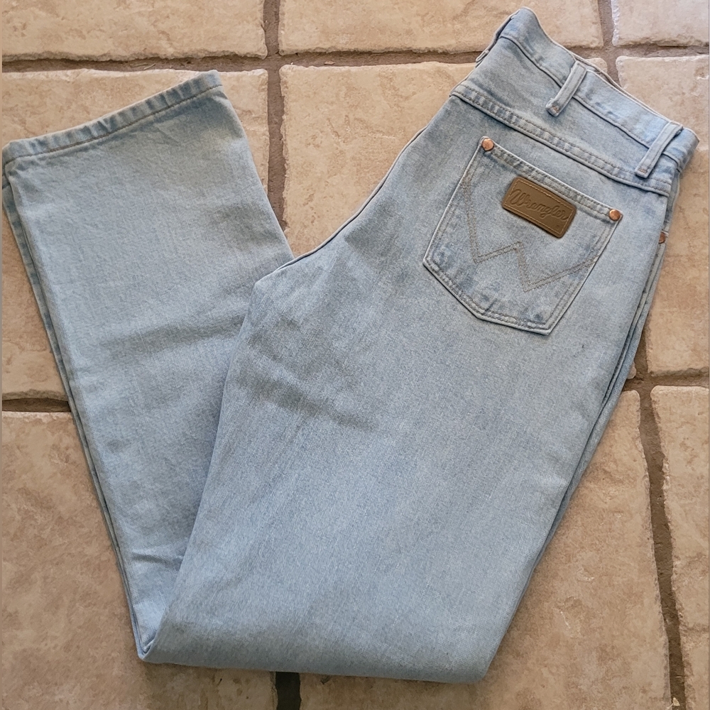 Vintage Wrangler light wash jeans 11x32 western Rodeo